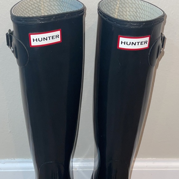 Hunter Women’s Original Adjustable Gloss Rain Boot Sz 6 - Picture 3 of 10